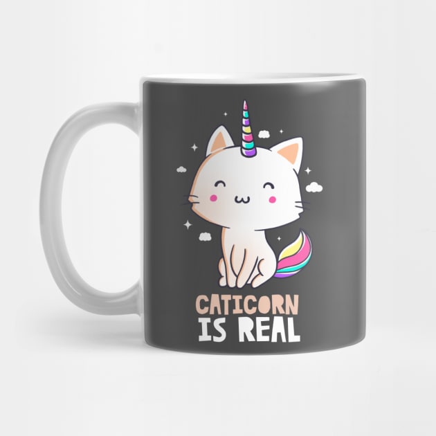 Caticorn Is Real Funny Cute Gift by eduely